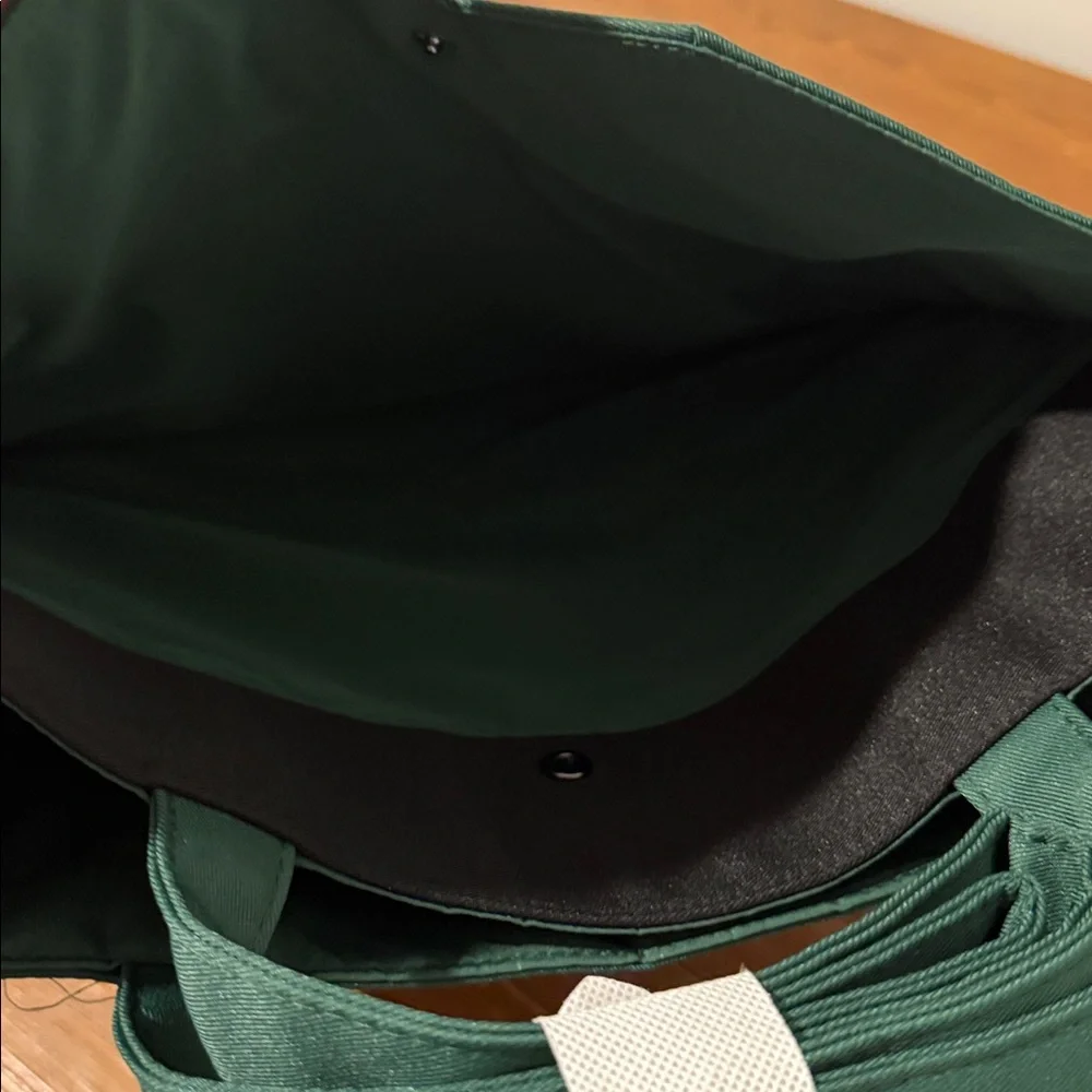 PRADA Beauty Forest Green Tote Bag with Strap & Dust Bag Brand New!! - Picture 7 of 10